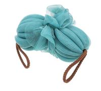 Hohopeti 2 pièces Lot Scrub Body Towels Long Bath Flowers Exfoliant For Arms Legs Back And Neck Practical Bathing Tools Accessoires Bain Bleu