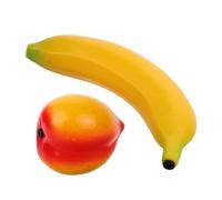 Hohopeti 2 Pièces Maracas Fruits pour Garçon Fille Éveil Musical Garçon Fille Instrument Percussion Plastique Éducatif Simulation Fruit Développement Cognitif et Motricité Fine