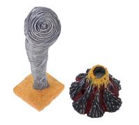 Hohopeti 2 Pièces Modèle Volcanique et Tornade Éducatif pour Garçon Fille Représentation Réaliste de Catastrophes Naturelles et Décoratif pour Apprentissage à et Classe