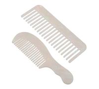 Hohopeti 2 Pièces Peigne Acétate à Dents Larges Portable Acétate Peigne de Coiffage Court et Carré pour Cheveux Bouclés Ondulés et Raides Usage et Voyage