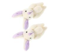 Hohopeti 2 Pièces Peluche Lapin Articulé Lot Lapin Jointé Doux et Adorable Peluche de Petite pour Décoration de Fête Cadeau Anniversaire et Pâques