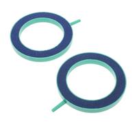 Hohopeti 2 Pièces Pierre à Bulles pour Pompe à Oxygène Aquarium Diffuseur Air Rond Vert Améliore Oxygénation pour Poissons et Hydroponie Facile à Installer sur Vitre