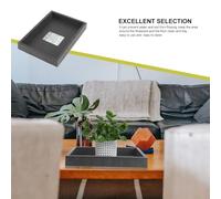 Hohopeti 2 pièces Plateau Rectangulaire pour Pots de Fleurs Résine Support Imperméable et Anti-déformation pour Jardinières et Bonsaïs Protège Surface et Facilite Le Drainage