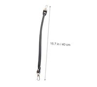 Hohopeti 2 pièces Poignées Sac Main Femme Cuir de Vachette avec Boucle Métal Anse Sac Amovible et Résistante Remplacement pour Main DIY Noir