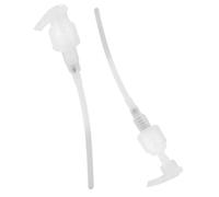 Hohopeti 2 Pièces Pompe Distributeur Lotion Plastique Pompe Doseuse Ajustable pour Flacons Liquide Shampoing et Après Shampoing Compatible Bouteilles Standard Usage Voyage et Maison