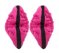 Hohopeti 2 Pièces Protège-Lames Souples pour Patins à Glace Rose 2 Pièces, Housses Élastiques 24,4 X 14 CM, Protection Anti-Humidité pour Patinage Artistique et Hockey sur Glace, Accessoire