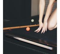 Hohopeti 2 pièces Queue de Billard Courte Bois Léger Pratique et Compacte pour Débutants et Adolescents Accessoire de Billard Facile à Transporter et Ranger Lot de Bâtons