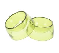 Hohopeti 2 Pièces Récipient pour Hamster Et Petits Animaux Plat Anti-Renversement avec Fond Lesté Bol pour Nourriture Lavable Et Compact pour Furets Et Cochons