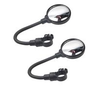 Hohopeti 2 pièces Rétroviseur Vélo Réglable avec Miroir HD Large Angle Embout Guidon Sécurisé Anti-vibration pour Vélo Électrique et Moto Lot