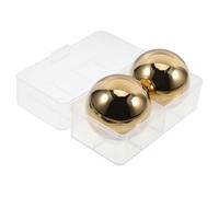 Hohopeti 2 Pièces Réutilisables Acier Inoxydable Boules Glacées pour Refroidir Boissons Sans Dilution Coffret Cadeau Fête des Pères