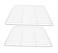 Hohopeti 2 Pièces Séparation pour Congélateur Support de Rangement pour Réfrigérateur Étagère Ventilée Amovible pour Organisation Fraîcheur Alimentaire Compatible Usage Domestique et