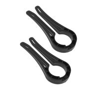 Hohopeti 2 pièces Serrure Sécurité Bouton Cuisinière Bloqueur Gaz Compatible Protection Garçon Fille et Animaux Allumage Accidentel Four et Plaque de Cuisson Installation sans Outil Design