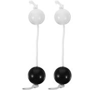 Hohopeti 2 pièces Shaking Rhythm Balls Double Ball Music Instrument Percussion for Home Classroom and Party Easy to Use and African Style Rhythm Shaker