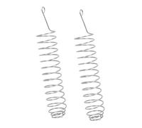 Hohopeti 2 Pièces Support de Maïs Acier Inoxydable pour Écureuils Mangeoire Suspendue et Pratique pour Nourrir Oiseaux et Animaux en Plein Air