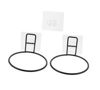 Hohopeti 2 pièces Support Mural Suspendu pour Récipient Chien et Chat Rack Métallique Robuste Anti-Renversement Design Adapté Hauteur pour Confort Repas Lot