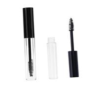 Hohopeti 2 pièces Tube Mascara Vide avec Brosse Flacon Transparent et Bouchon Noir Grand et Petit Formats pour Crème Cils et Maquillage des Yeux Réutilisable et Facile à Couleur Aléatoire