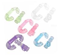 Hohopeti 2 pièces Tunnel de Cage Hamster Externe Plastique Bleu Tube de Jeu Résistant pour Animaux Curieux Extension Espace Exercice