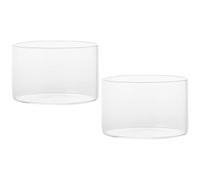 Hohopeti 2 Pièces Verrines Transparentes pour Apéritifs, Coupes de Gelée en Verre, Petites Coupes à Dessert Transparentes, pour Service et Emballage Alimentaire, Événements et Boutiques