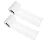 Hohopeti 2 Rouleaux Étiquettes Prix Bijoux Autoadhésives Papier Kraft Résistant Déchirure Étiquettes Blancs Écrits Main pour Colliers Bracelets Boucles Oreilles par Rouleau