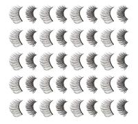 Hohopeti 20 paires Faux Cils Naturels Maquillage Fille Extension Volume Réaliste Doux