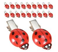 Hohopeti 20 Pcs Barrettes à Cheveux Simulées Tiges de Ladybugs Épingles à Cheveux Colorées et Amusantes pour Filles Étudiantes Accessoires de Coiffure pour Fêtes et Loisirs