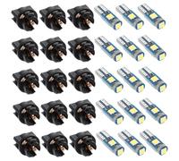 Hohopeti 20 pièces Ampoules LED pour Tableau de Bord Petites Ampoules pour Cluster Instruments Lumière Claire et Durable avec Socle Facile à Installer Compatibles pour Véhicules et