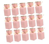 Hohopeti 20 Pièces Boîtes Cadeaux Papier avec Ruban Doré Boîtes à Bonbons pour Mariage Anniversaire et Fête Contenants Robustes pour Cadeaux et Friandises Décorations Élégantes pour
