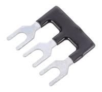 Hohopeti 20 pièces Double Rangée Barrettes de Connexion à Vis Nickelé Rouge Noir pour Bornier