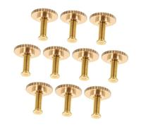 Hohopeti 20 pièces Fermoirs de Broche à Vis avec Capuchon Clips de Badge Sécurisés pour Accessoires de Badge Fixation Fiable pour Décorations DIY Vêtements et Sacs