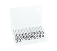 Hohopeti 20 pièces Jeu de Fraises Rotatives Carbure de Tungstène pour Perceuse Fraises Double Coupe pour Meulage Gravure et Finition Métaux et Matériaux Non Métalliques Kit Polyvalent pour