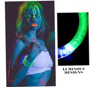 Hohopeti 20 pièces Lot de Bracelets Lumineux Multicolores Fluorescents pour Fêtes Accessoires de Soirée Bracelets Émettant Une Lumière Vive pour Camping et Événements Nocturnes