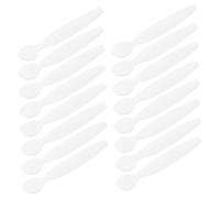 Hohopeti 20 pièces Spatules Cosmétiques Miniatures Blanches Spatule Visage Légère pour Crème Lotion et Soins Applicateurs Précis pour Femmes et Salons de Beauté