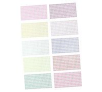 Hohopeti 20 Pièces Stick Jewels Acrylic Rhinestone Stickers Flat Back Adhesive Plastic Gems For DIY Crafts Face Nails And Accessories Decoration