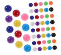 Hohopeti 200 Pièces Boules de Jeu Colorées pour Éducation Mathématique Balle de Remplacement pour Jeu de Dames Chinoises Balles Solides pour et Comptage Couleurs Assorties pour Activités