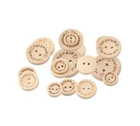 Hohopeti 200 pièces Boutons Ronds pour Couture et Décoration DIY Accessoires Faits Main Naturels pour Vêtements et Artisanat Créatif