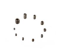 Hohopeti 200 pièces Vis sans Tête Acier Inoxydable Kit Vis Six Pans Creux Tête Creuse Assortiment avec Boîte de Rangement Fixation Industrielle et Réparation Précise