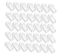 Hohopeti 200pièces Capuchons Transparents Pour Panier Lave-vaisselle Protections Rondes Compactes Capuchons Petits Pour Extrémités De Paniers Accessoires Anti-rouille Et Rayures