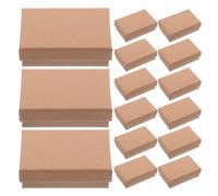 Hohopeti 24 Pièces Boîtes à Bijoux Rectangulaires Papier Carton Petites Boîtes Cadeaux pour Bagues Colliers et Boucles Oreilles Coffrets de Rangement Polyvalents et Élégants pour Bijoux