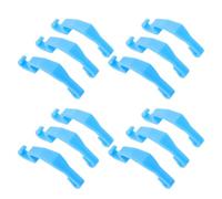 Hohopeti 24pièces Clips pour Cage Fil de Attaches Plastique pour Cage Animaux Lapins Oiseaux Clip de Porte Amovible pour Portail Fil