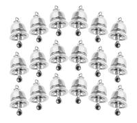 Hohopeti 25 Pièces Vintage Alloy Bells Set For DIY Crafting Small Rustic Metal Pendants With Melodious Sound Wind Chime Accessories And Necklace Charms
