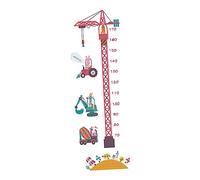 Hohopeti 2pièces Autocollant Mural Pour Garçon Fille Motif à Tour Décalcomanie Hauteur Dessin Animé Décoration Chambre à Coucher
