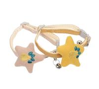 Hohopeti 2pièces Collier pour Animaux De Compagnie avec Décoration Cartoons Accessoire De Fête pour Chiens Et Chats Couleurs Tendres Lait Citron