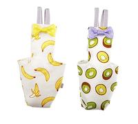 Hohopeti 2pièces Couches pour Oiseaux Culottes Respirantes pour Perroquets Vêtements De Vol pour Animaux De Compagnie Accessoires Pratiques pour Petits Oiseaux Banane Kiwi