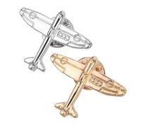Hohopeti 2pièces Épingles à Revers Avion Pour Manteaux Épingle à Pour Femme Et Homme Accessoire De Mode Thème Voyage Pour Costume Et Chemise