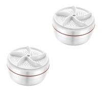 Hohopeti 2pièces Mini Machine à Laver Portable Usb Lavage De -vêtements Et Chaussettes Pour Dortoir Et Voyage