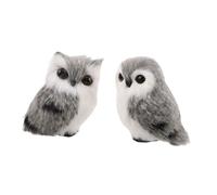 Hohopeti 2pièces Peluches Hibou Décoratives pour Garçon Fille Jouets Peluche pour Maison Bureau Ornements Animaux Simulés
