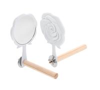 Hohopeti 2pièces Perchoir pour Oiseaux avec Miroir Jouet pour Perroquets Accessoire De Cage à Oiseaux Design Et