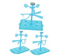 Hohopeti 3 Ensembles Kit DIY Girouette Plastique Indicateur de Direction du Vent pour École Maternelle Matériel Éducatif Stem pour Expériences Météo et Enseignement