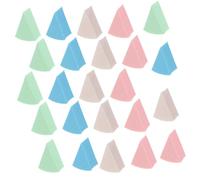 Hohopeti 3 ensembles Set de Applicateurs Maquillage Triangulaires Colorés en Latex Réutilisables pour Fond de Teint Utilisation Humide et Sèche Forme Ergonomique pour Précision Visage 3