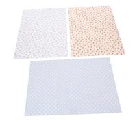 Hohopeti 3 Feuilles Papier Peint Autocollant Maison de Poupée Miniature Décor Stickers Muraux pour Salon et Chambre Accessoires de Décoration Intérieure pour Garçon Fille